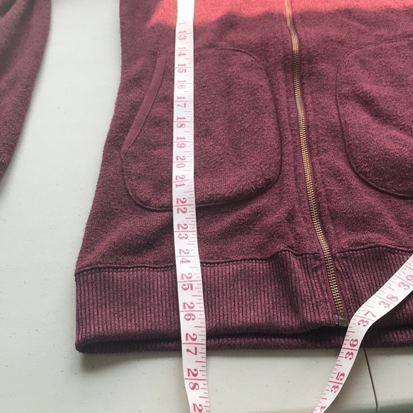 BURTON burgundy full zip hoodie XS - Picture 14 of 14